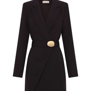 Brand new with tag Nicholas Black Wrap Dress with Gold Accent